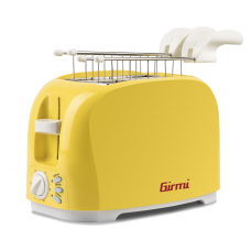 Girmi TP11 Two Slice Toasters 6 cooking Levels 800 W Yellow New Model For 2020